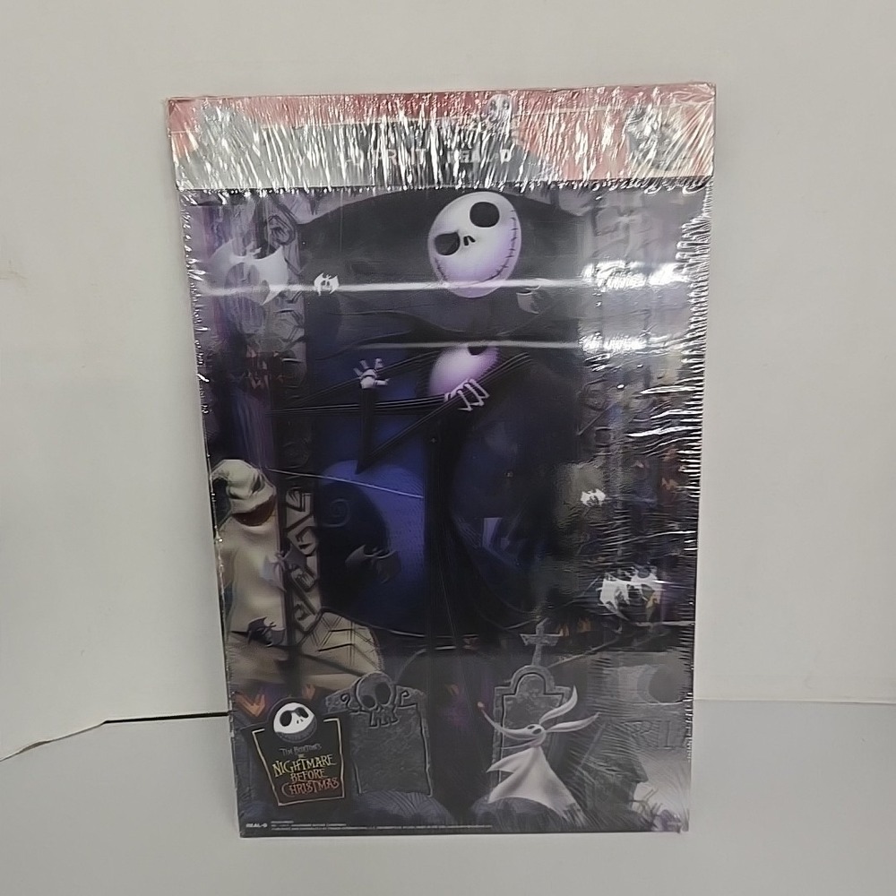 New! Real D 11x17 3D Lenticular Jack & Zero Poster Nightmare Before Christmas